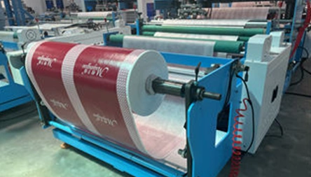 <p>Auto-loading material roll (lifted by cylinders), an inflatable shaft to fix the fabric roll when the machine is working. Auto rectifying deviation system(EPC box and web guider). Bag mouth folding and sealing by ultrasonic welding, Photocell eye for printing colour mark tracking, Custom-made sealing mould is available.</p>
