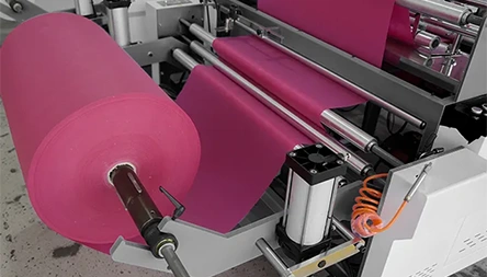 <p>Max width of unwinding 1300mm, max diameter of unwinding 1000mm. Auto feeding, Photocell eye tracking, Auto rectifying deviation, Magnet powder tension control, folding sealing by ultrasonic welding, custom-made round embossing mould.</p>
