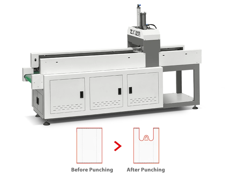 Auto T-shirt Bag Punching Machine
