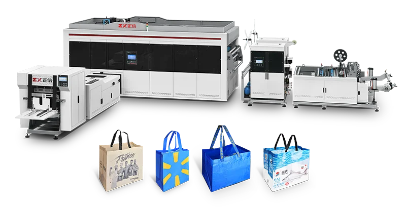 3D Nonwoven Box Bag Making Machine with Online Handle Sealing